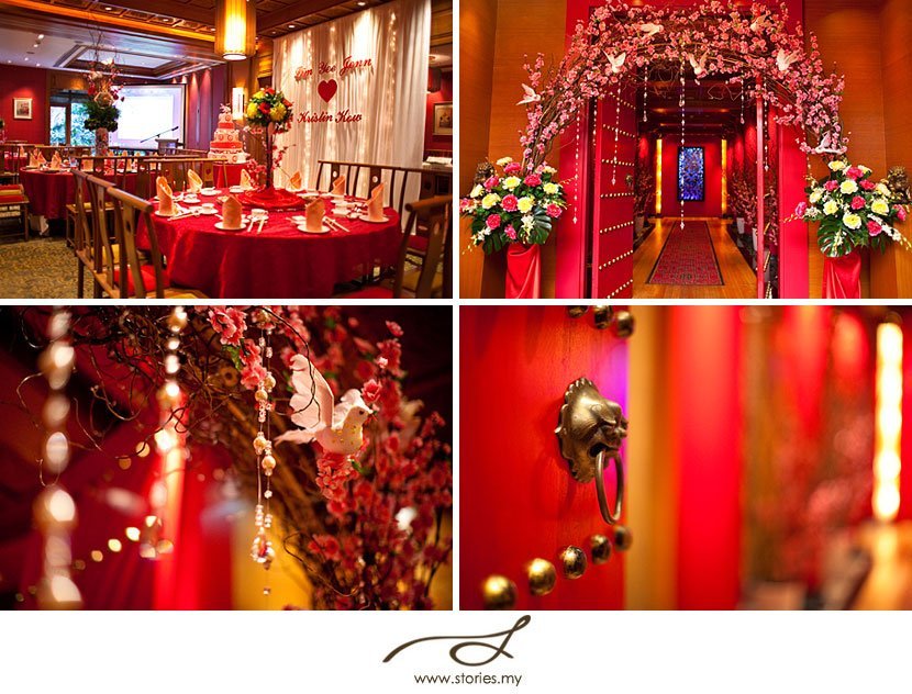 idées décors mariage asiatique rouge